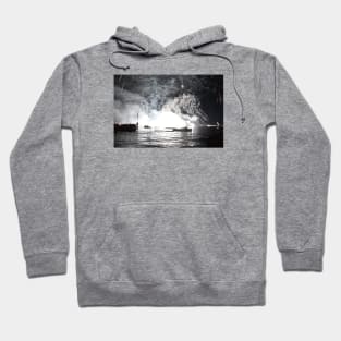 Fireworks B-W Zurich Lake Hoodie